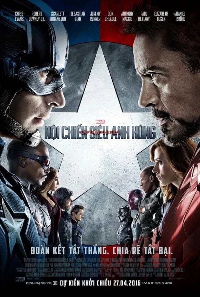Xem Phim Captain America: Nội Chiến Siêu Anh Hùng Vietsub HD Online - Rophim